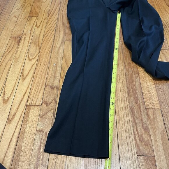 Dolce & Gabbana Slim Straight Leg Black Wool Blend Trouser Pants Size EU 42 - Picture 5 of 7